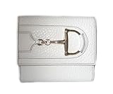 Gucci - Gucci Wallets (White) 138029 Pebbled Leather with Classic D-Ring Design