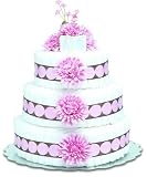 Baby Diaper Cake: Pink Mums (2 or 3 Tiers)