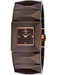 Kenneth Jay Lane Womens KJLANE-2803 Mode Analog Display Japanese Quartz Brown Watch