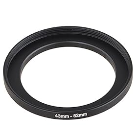 eForCity 43mm Ultra Violet (UV) Lens Filter with FREE 43mm - 52mm Lens Filter Step Up Adapter Ring