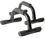 ProSource Push-Up Bars (Set of 2) - Heavy Duty Steel Handles with Cushioned Foam Grips and Slip Resistant Base