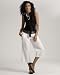 Gaucho Pants - Pleated poplin gauchos (plus-size 20W WHITE)