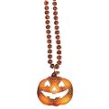Jack-O'-Lantern Bead Necklace - 36"