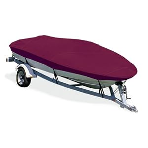 Taylor Made Products Trailerite Semi-Custom Boat Cover for V-Hull Fishing Boats with Outboard Motor by