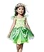 ReliBeauty Girls Tinkerbell Dress Costume (4T-4, Green)