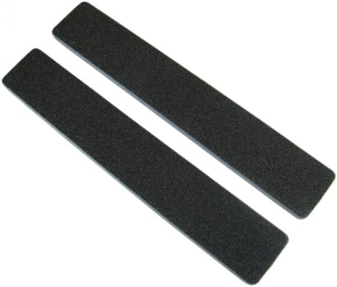 Standard Black 80/80 (Blu Ctr) 1-1/8" Wide Washable Jumbo Nail File 50 Pack by Jaylie