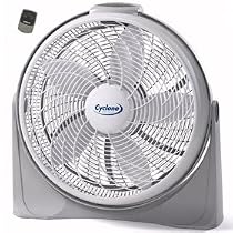 Lasko 3540 Cyclone 20-Inch Pivoting Floor Fan with Remote Control