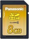 SD High Capacity 8 GB Card, Class 6 Guaranteed 6MB/s Continuous Transfer Rate, Upto 20MB/s