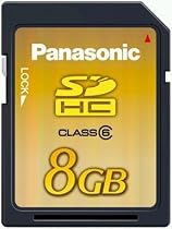 SD High Capacity 8 GB Card, Class 6 Guaranteed 6MB/s Continuous Transfer Rate, Upto 20MB/s