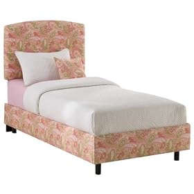 Mackenzie Upholstered Bed, QUEEN, GYPSY WATERMLN by Home Decorators Collection