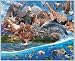Animal Migration Deluxe Brazilian Velour Jumbo Beach Blanket