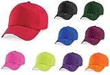 CHILDRENS BASEBALL CAP HAT 100% COTTON - 17 GREAT COLOURS