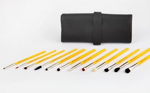 Eye Essential 12 Piece Antibacterial Makeup Brush Set - Studio Line