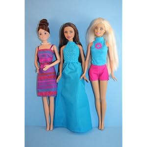 A Set of 6 Outfits and 3 Pair of Shoes Day to Night Looks Made to Fit the Barbie Doll by Olivia's Doll Closet