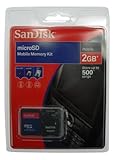 SanDisk 2GB MicroSD Memory Card (with Adapter) Kit for BlackBerry Curve 830 ....