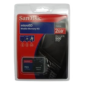 SanDisk 2GB MicroSD Memory Card (with Adapter) Kit for BlackBerry Curve 8300 / 8310 / 8320 / 8330 SmartPhone.