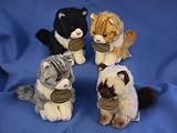 Yomiko Classic Set of 4 Plush Sitting Cats