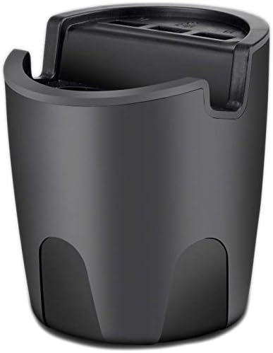 ANLENG USB Car Charger Cup Holder Designed 3 USB Port with 2 Cigarette Expansion Output