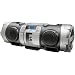 JVC RV NB 70SE Tragbarer Boom Blaster (CD-Player, iPod-Dock, 40 Watt, USB 2.0) silber