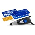 Dremel F0130290JJ Gravierer Hobby Edition, 2 auswechselbaren Karbidspitzen, 1 auswechselbare Diamantspitze, Schablonen