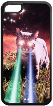 5C Phone Cases, Cool Space Cat Hard TPU Rubber Cover Case for iPhone 5C