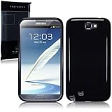 TPU Gel skin Handytasche Case Etui H�lle f�r Samsung Galaxy Note II / Note 2 N7100 Schwarzvon "TERRAPIN"