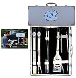 North Carolina Tarheels Barbecue Set, 8 Piece Set with Storage Case