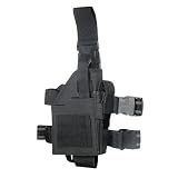 Search : UTG Adjustable Leg Holster for Pistol with Non-Slip Strap/Buckle, Black