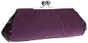 Jane Shilton Damson Small Framed Fabric Clutch Bag
