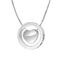 Sterling Silver "All Love Is Sweet. Given Or Returned" Heart Pendant, 18"