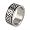 TRAX Laser Cut Polished Stainless Steel Ring (9.9 mm) - Size 8.0