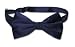 SILK BOWTIE Solid NAVY BLUE Color Men's Bow Tie for Tuxedo or Suit
