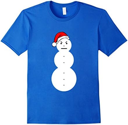 Men's Jeezy Christmas Snowman Large Royal Blue