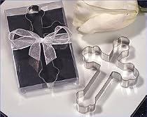 Cross Shaped Tin Cookie Cutter - Wedding Party Favors