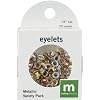 1/8" Circle Eyelets Variety 100-Pack: Metallic