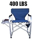 Heavy Duty Folding Directors Chair , Camping, Fishing - Blue by Ming's Mark Inc.