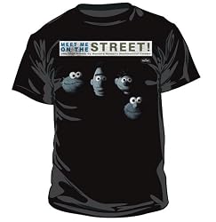 Sesame Street Meet Me on the Street Black T-Shirt Tee