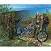 Marc Lacourciere MAN AT ARMS Motorcycle Art Canvas