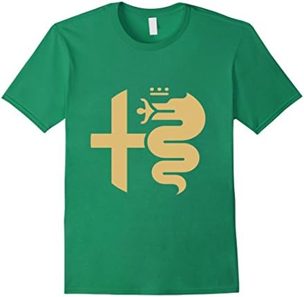Men's Gold Alfa crest t shirt XL Kelly Green