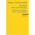 Der Brief des Lord Chandos: Schriften zur Literatur, Kunst und Geschichte