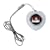 CTA Digital MI-HPNW Heart Shape Digital Photo Frame Necklace (White)