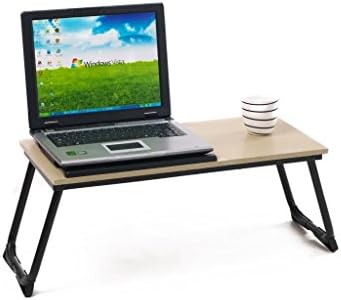 Beech Color Laptop Deak Folding Laptop Table Stand Computer Notebook Table