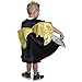Black 3-D Superhero Cape with Yellow Bat Wings