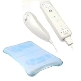 GTMax Blue Wii Fit Silicone Skin Case + Clear Remote Controller & Nunchuk S ....