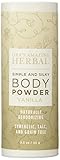 Natural Body Powder, Talc, Grain, Corn Free, Gluten Free, Real Soft Vanilla Scent (Raw Organic Vanilla and Essential Oils), Ora's Amazing Herbal