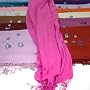 Silk Pashmina Shawl in blend of 50% Pashmina and 50% Silk with Tassels / Fringes in 36 Colors