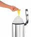 Brabantia Pedal Bin, 3litre, Plastic Bucket White