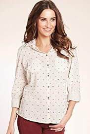 Indigo Collection Pure Cotton Spotted Shirt