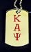 Kappa Alpha Psi Double Sided Dog Tag with Chain