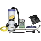 ProTeam Vacuum Backpack, Super CoachVac HEPA Commercial Backpack Vacuum Cleaner with Small Business Kit, 10 Quart